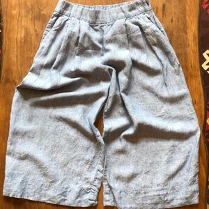 Gap High Rise Wide Leg Linen Pants